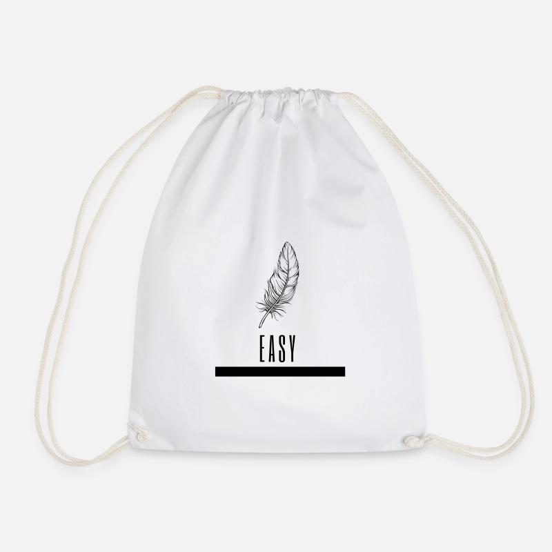 Easy spring - Drawstring Bag - white