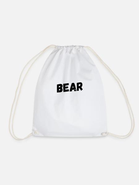 bear - Turnbeutel - Weiß