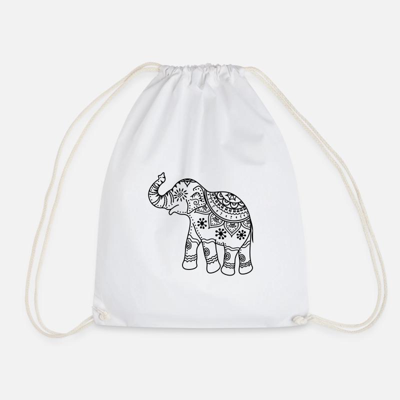 Elefant - Turnbeutel - Weiß
