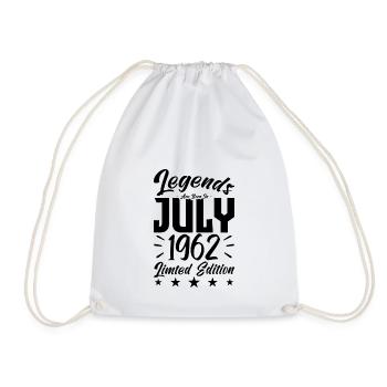 Naissance En Juillet 1962. Cadeau d'anniversaire. - Sac de sport léger - blanc - Devant