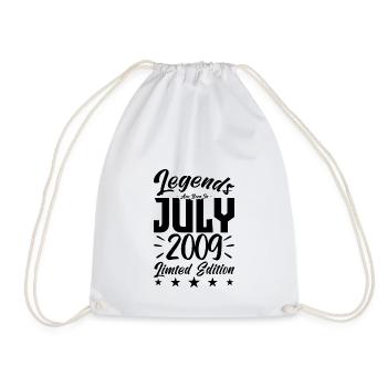 Naissance En Juillet 2009. Cadeau d'anniversaire. - Sac de sport léger - blanc - Devant