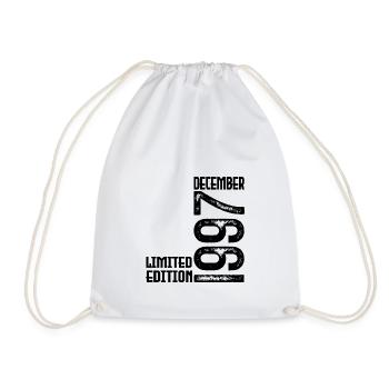 Cadeau Anniversaire Décembre 1997. Decembre 1997. - Sac de sport léger - blanc - Devant