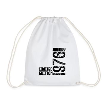 Cadeau Anniversaire Janvier 1976. January 1976. - Sac de sport léger - blanc - Devant