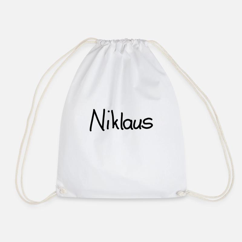 Niklaus - Drawstring Bag - white