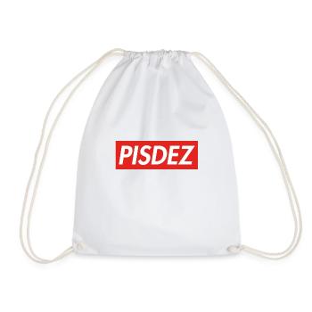 PISDEZ - Drawstring Bag - white - Front