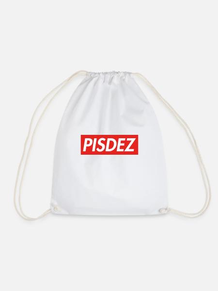 PISDEZ - Drawstring Bag - white