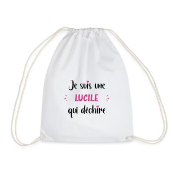 Je suis une lucile qui déchire - Sac de sport léger - blanc - Devant