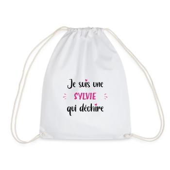 Je suis une sylvie qui déchire - Sac de sport léger - blanc - Devant