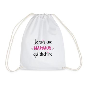 Je suis une margaux qui déchire - Sac de sport léger - blanc - Devant