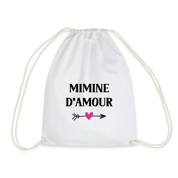 mimine d'amour - Sac de sport léger - blanc - Devant