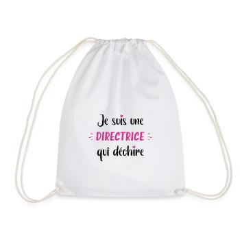 Je suis une directrice qui déchire - Sac de sport léger - blanc - Devant