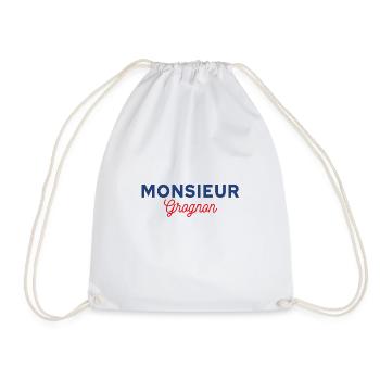 monsieur grognon - Sac de sport léger - blanc - Devant