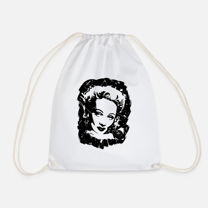 Marlene Dietrich - Turnbeutel - Weiß