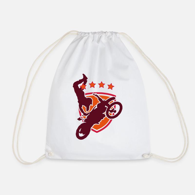 stunt - Drawstring Bag - white