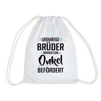 Großartige Brüder werden zum Onkel befördert - Turnbeutel - Weiß - Vorne