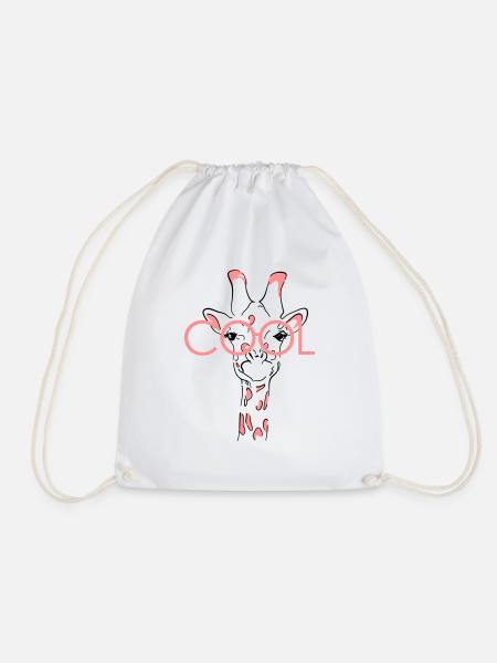COOL GIRAFFES - Drawstring Bag - white