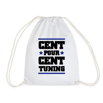 CENT POUR CENT TUNING - Sac de sport léger - blanc - Devant