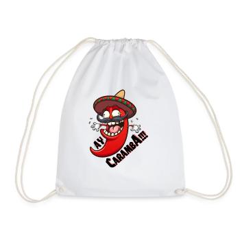 Ay Caramba scharfe Chilli - Turnbeutel - Weiß - Vorne