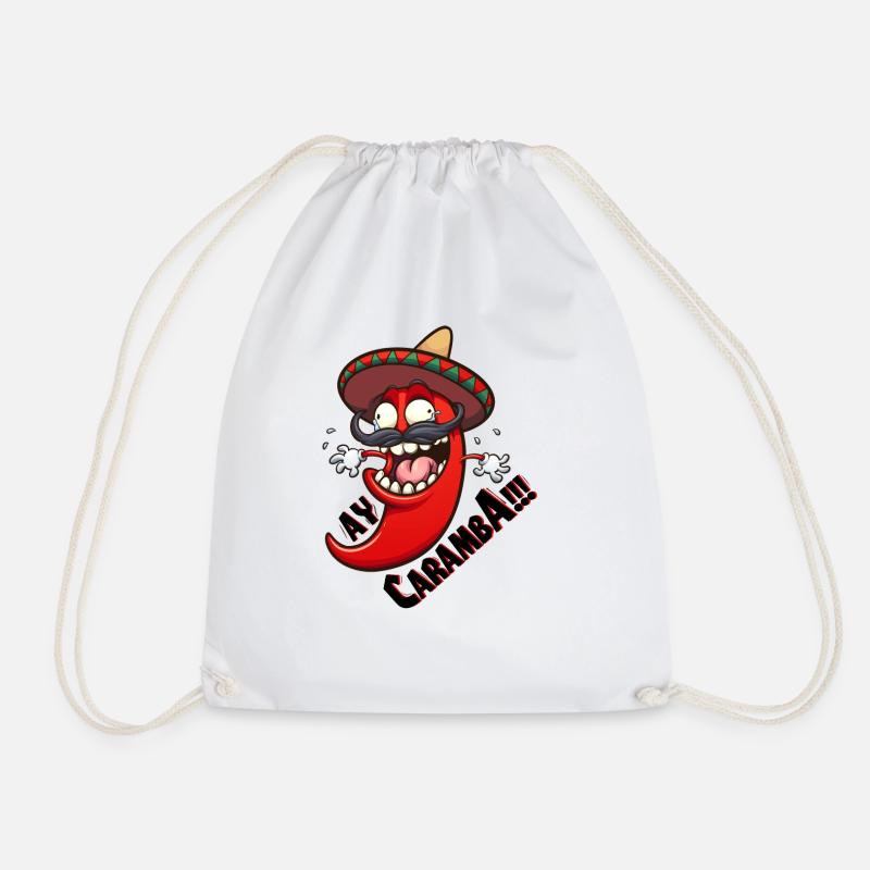 Ay Caramba scharfe Chilli - Turnbeutel - Weiß
