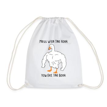 mess with the honk,you get the bonk - Sac de sport léger - blanc - Devant