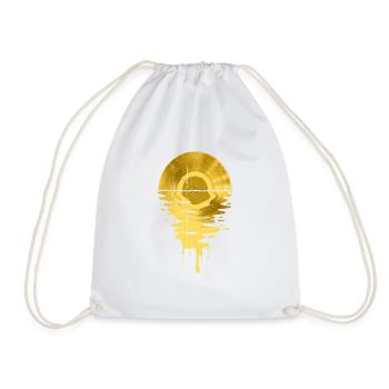Música fresca vinilo retro vintage bling - Sac de sport léger - blanc - Devant