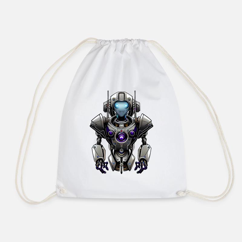 Roboter Beta - Turnbeutel - Weiß