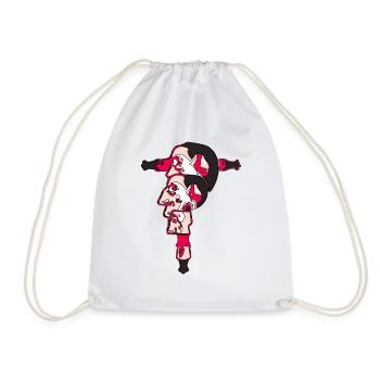 The unreal Leading Man - Drawstring Bag - white - Front