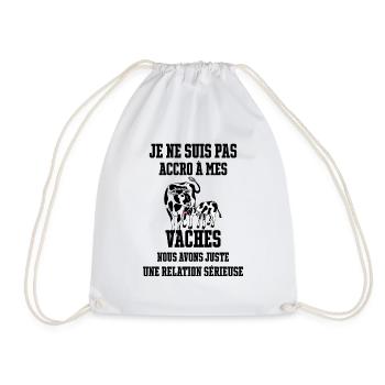 Je ne suis pas accro à mes vaches nous avons juste - Sac de sport léger - blanc - Devant