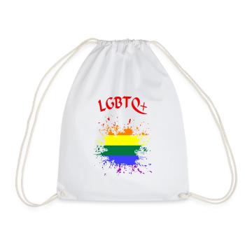 LGBTQ - Turnbeutel - Weiß - Vorne