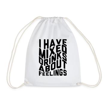 J’ai mélangé des boissons sur les sentiments - Sac de sport léger - blanc - Devant