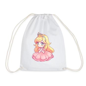 Feel Like Royalty in this Elegant Princess Design - Drawstring Bag - white - Front