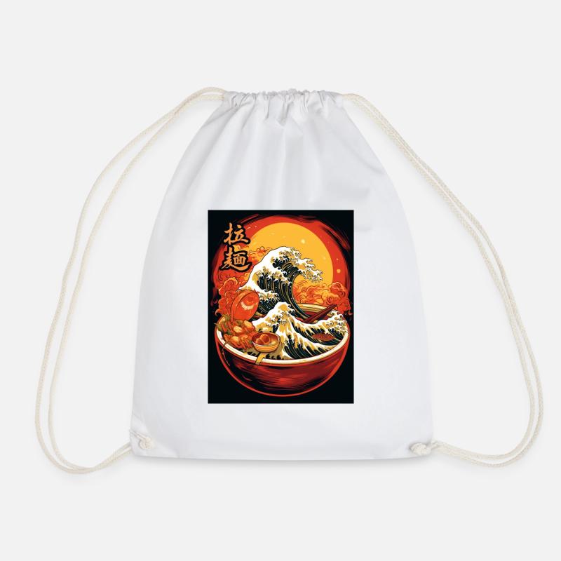 Great Ramen Wave - Turnbeutel - Weiß
