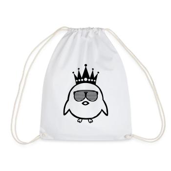 King Chick - Drawstring Bag - white - Front