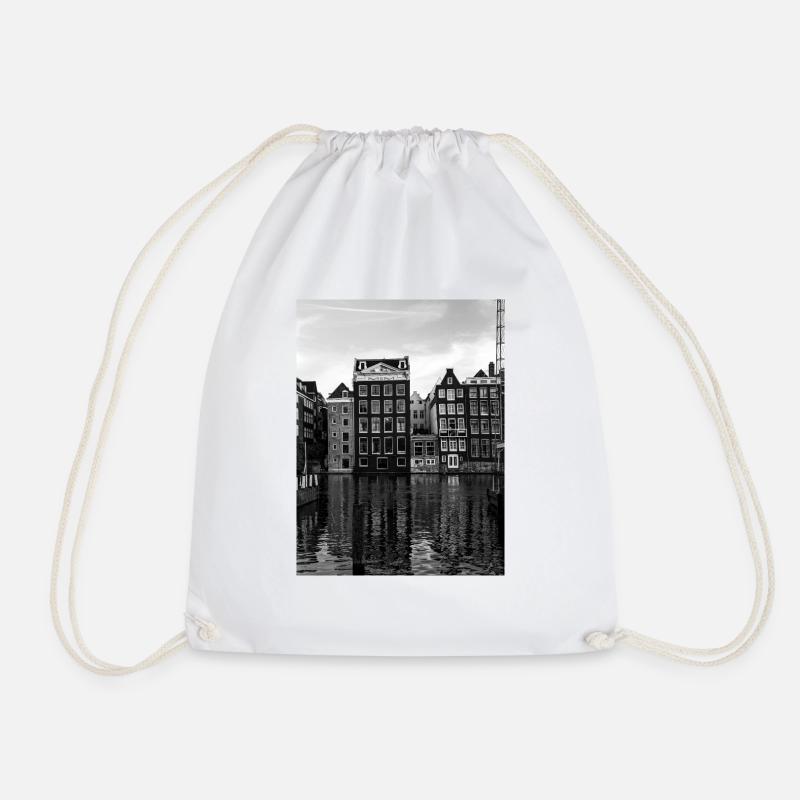 Amsterdam - Drawstring Bag - white
