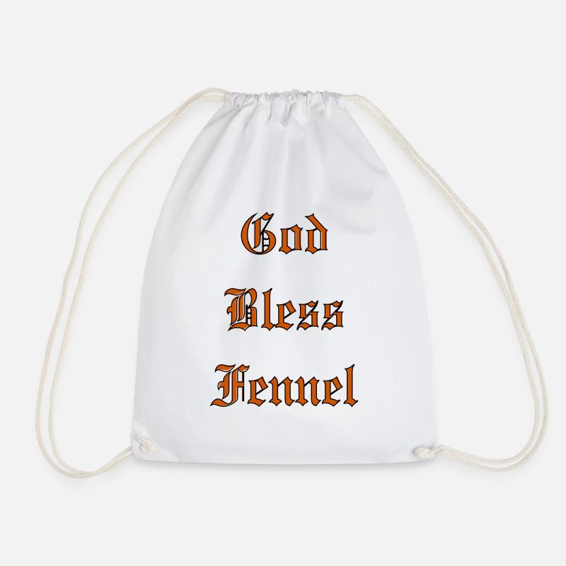 GodBlessFennel - Turnbeutel - Weiß