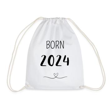 BORN 2024 - Turnbeutel - Weiß - Vorne