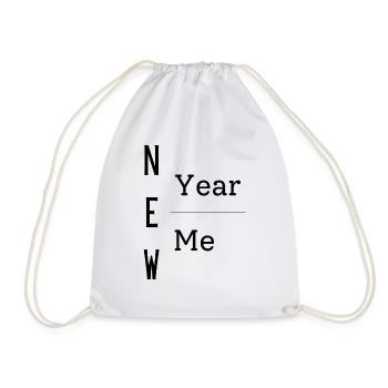 New Year New Me - Drawstring Bag - white - Front