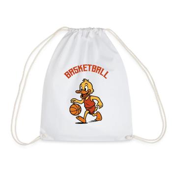 ente basketball - Turnbeutel - Weiß - Vorne