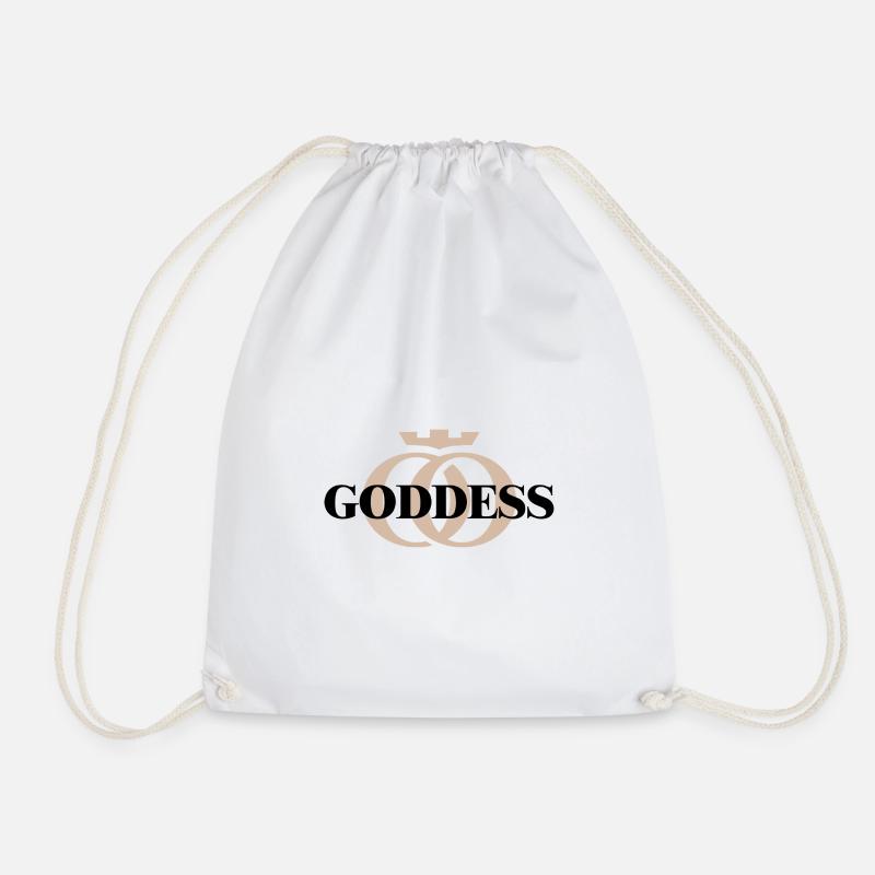GODDESS Oppoline Collection - Drawstring Bag - white