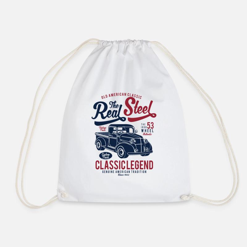 The Real Steel - Drawstring Bag - white