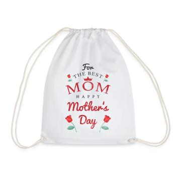 For The Best Mother Happy Mothers Day Mother's Day - Drawstring Bag - white - Front