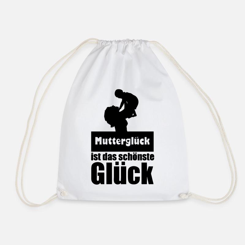 Mutterglück Mutter Muttertag Geburt Geschenk - Turnbeutel - Weiß