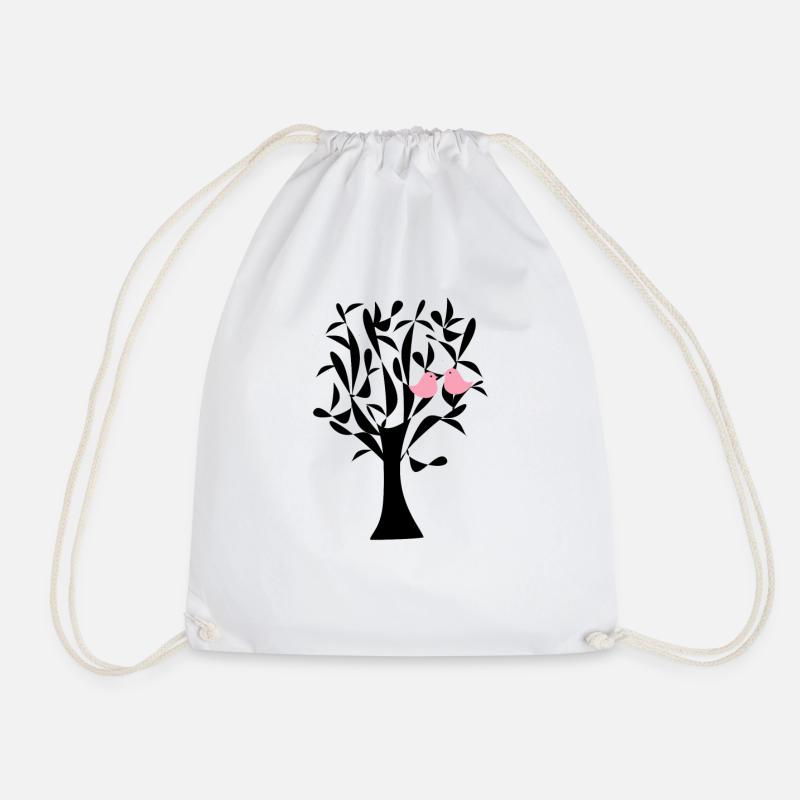 Baum - Turnbeutel - Weiß