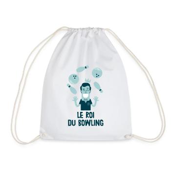 Le roi du bowling - Sac de sport léger - blanc - Devant
