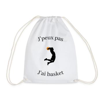 Je peux pas jai basket - Sac de sport léger - blanc - Devant