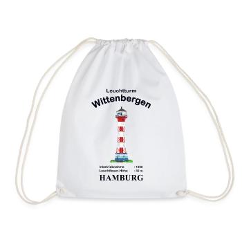 Hamburg Leuchtturm Wittenbergen - Turnbeutel - Weiß - Vorne
