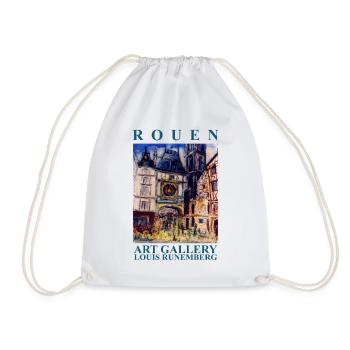 Gros Horloge de Rouen création Louis RUNEMBERG Ada - Sac de sport léger - blanc - Devant