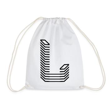 Conception unique du logo Letter L - Sac de sport léger - blanc - Devant
