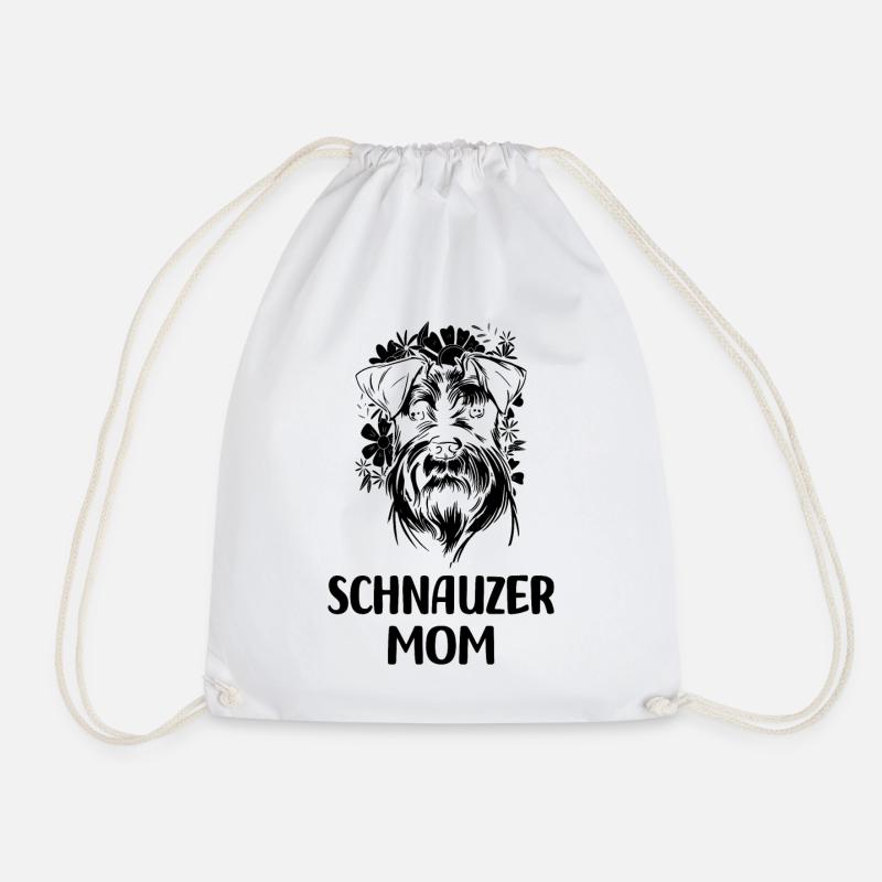 Schnauzer Hunde - Turnbeutel - Weiß