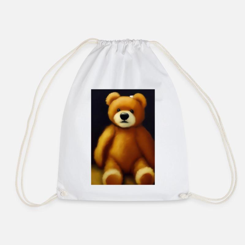 Teddybär - Turnbeutel - Weiß